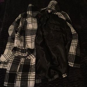 Kids Black and white coat